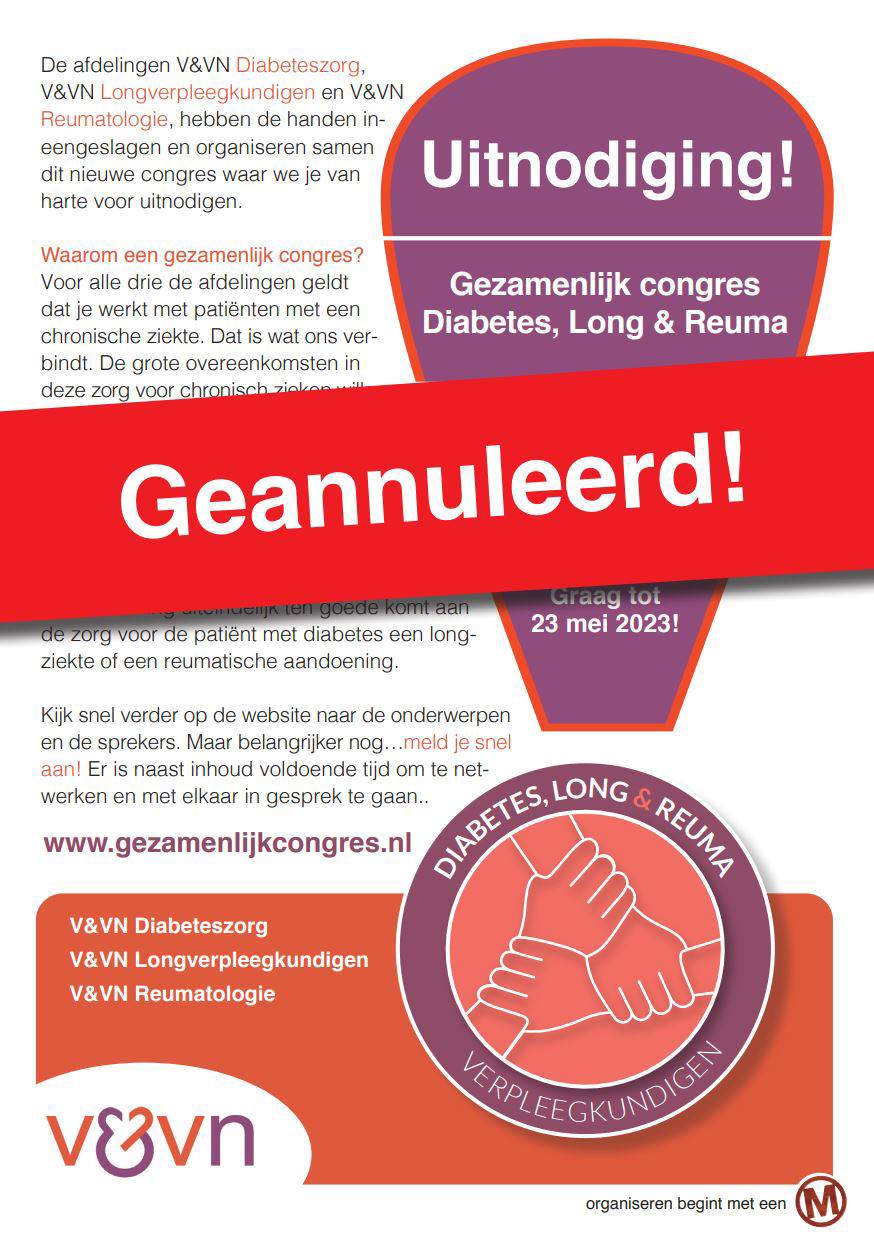 Geannuleerd 23 Mei 2023