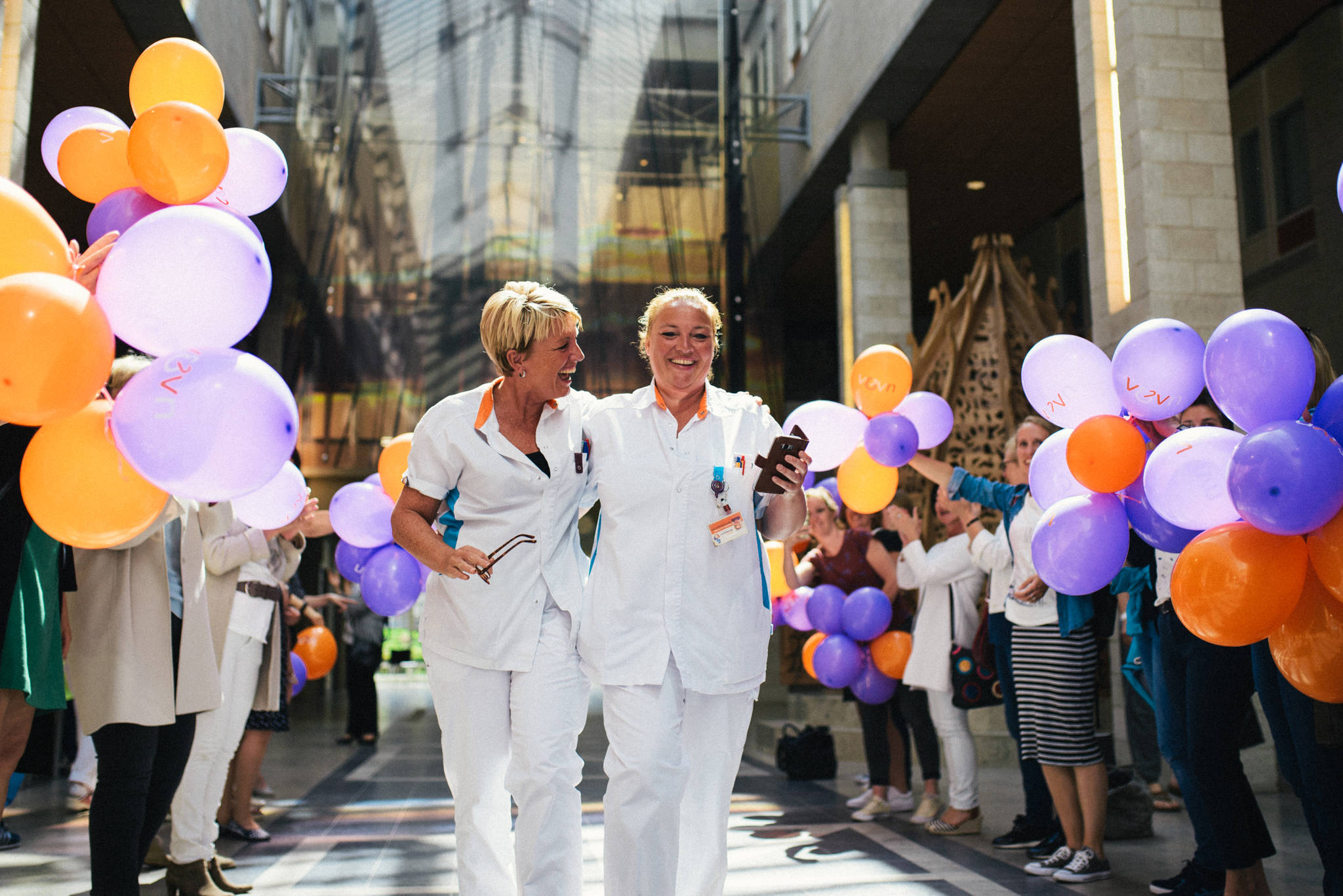 Feestelijk onthaal voor verpleegkundigen en verzorgenden!